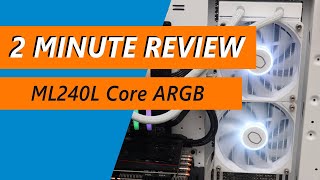 Why the Cooler Master MasterLiquid 240L Core ARGB is positively basic  Review [upl. by Buroker345]