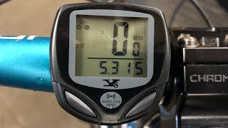 Wireless Bicycle Speedometer Dinoka W368 [upl. by Nemsaj]