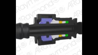 ARaymond 2 button Quick Connector [upl. by Damali177]