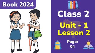 Class 2 English  Unit 1  Lesson 2  Introductions Book 2024 [upl. by Itsyrc]