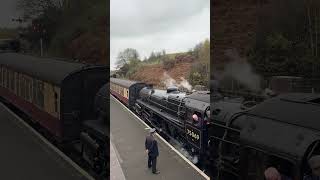 BR Riddles 4MT 75069 arriving into Bridgnorth Station on the Severn Valley Railway steamengine [upl. by Stedman]