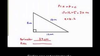 Perimeter and Area of a Triangle [upl. by Vidda]