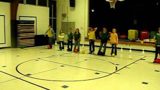 PE Game  Pin Kickball  how to begin a new game [upl. by Lillian771]