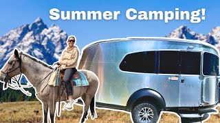 Airstream Basecamp 20X Summer Camping  The best RV campground near grand Tetons [upl. by Navar]