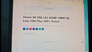 Honor X6 VNELX2 DUMP eMMC By Easy JTAG Plus 100 Tested [upl. by Niatsirhc32]