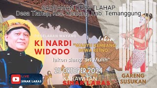 🔴 LIVE WAYANG KULIT SINAR LARAS KI SUBAGIYO LAMPAHAN quotKEMBANG DEWO RETNOquot SADRANAN DESA TLAHAP [upl. by Alegnasor]