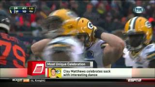 Clay Matthews New Sack Celebration [upl. by Ailyn396]