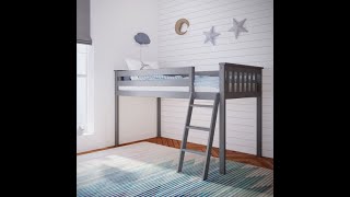 Low Loft Bed  with Angle Ladder  Bunk Beds Canada [upl. by Hiltner]