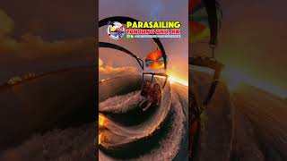 Parasailing Tanjung Aru tanjungarubeach kotakinabalu sabah halu [upl. by Yntirb426]