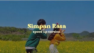 Vadel Nasir  Simpan Rasa  Lirik   Speed Up Version [upl. by Skyla]