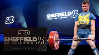 Eddie Berglund Sheffield powerlifting Championship  mars 2023 [upl. by Etteniuq829]