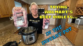 Trying Walmart’s Beef Riblets In The Instant Pot  YUMMO Let’s Go [upl. by Ennairb]