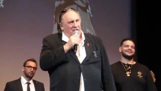 Cannes 2016  Gérard Depardieu en pleurs à la Quinzaine des réalisateurs [upl. by Fee]