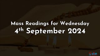 Catholic Mass Readings in English  September 4 2024 [upl. by Gelasias]