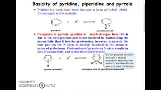 Basicity of Pyridine Pyrrole and Pyrrolidine 1 [upl. by Kenny250]