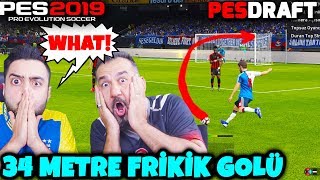 34 METRE FRİKİK GOLÜ ATTIM ŞOK OLDU ÖDÜLCEZA CHALLENGE  PES 2019 PESDRAFT [upl. by Maurer]