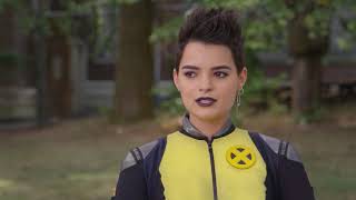 Brianna Hildebrand Deadpool 2 Interview [upl. by Annahoj]