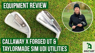 Battle of the driving irons Callaway vs TaylorMade  Golfalot Equipment Review [upl. by Fabiolas]