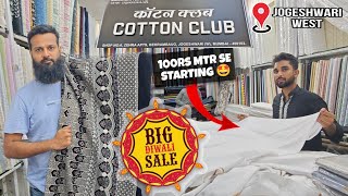 DIWALI OFFER COTTON CLUB BEST CLOTHING STORE AT JOGESHWARI WEST BEHRAUM BAUG 👕👔 PARTY WEAR KURTA [upl. by Wendin]