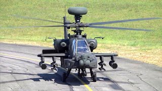 🔥5 US Army Boeing AH64 Apache Helicopter  Landing and TakeOff  Atlantic Resolve 🔥 [upl. by Colbert548]