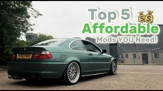 Top 5 Affordable Mods for your E46 [upl. by Oker]