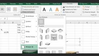 Efeito de formas 3D no Excel [upl. by Baelbeer]