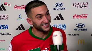 Hakim Ziyech met Marokko door naar kwartfinale WK voetbal na historische zege [upl. by Keverian263]