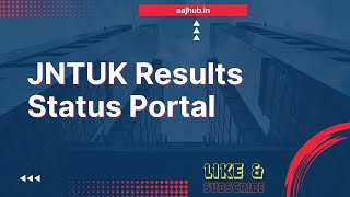 JNTUK Results Status Portal  aajhubin [upl. by Antin]