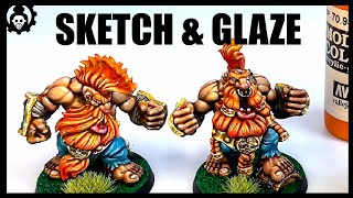 HOW to GLAZE Miniatures  Differences of INKS Washes and Glazes [upl. by Eremaj]