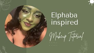 ELPHABA INSPIRED MAKEUP TUTORIAL [upl. by Kast]