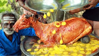 Mutton omelette by Daddy Arumugam  Village food factory [upl. by Bela291]