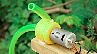 How to make Water Pump From Dc Motor at Home [upl. by Enialehs]