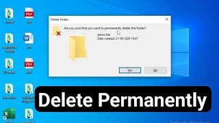 How to Delete a Folder in Windows 10 Quick amp Easy Guide  Folder permanently delete [upl. by Adnaerb]