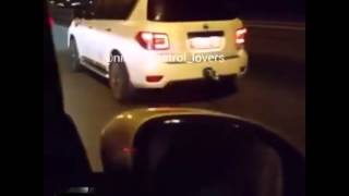 Nissan patrol vs range rover race [upl. by Zwick424]