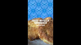 How to Make Fried Nutella Sandwich  Lala Lucy [upl. by Esinned]