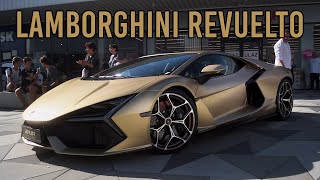 1015 HP Lamborghini REVUELTO 65L V12 in Oro Elios Matt  Spec Overview Startup amp Driving [upl. by Sseb548]