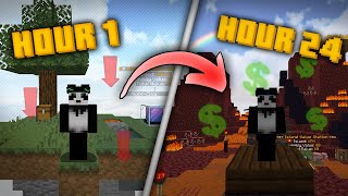 I PLAYED SKYBLOCK FOR 24 HOURS  Minecraft SkyBlock [upl. by Lucy]