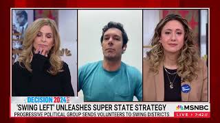 Swing Left on MSNBC Morning Joe 102824 – Kyra Sedgwick Adam Brody Yasmin Radjy [upl. by Ruhl]