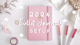 🎀 my 2024 bullet journal setup GIVEAWAY [upl. by Manoop845]