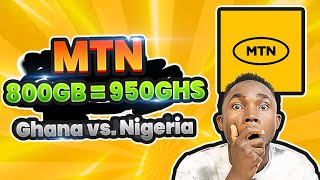 MTN Data 800GB  950GHS in Nigeria  Ghana vrs Nigeria MTN Data Prices  Deep secrets [upl. by Atima]