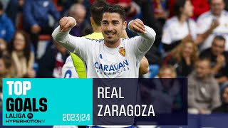 ¡Los 10 MEJORES GOLES del REAL ZARAGOZA en LALIGA HYPERMOTION 202324 [upl. by Michella199]