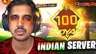 FIRST 100 STREAK IN INDIAN SERVER 🔥 [upl. by Undry]