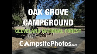 Oak Grove Campground Cleveland National Forest California [upl. by Nolat868]