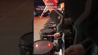 Youre a Top Secret Snare Drummer POV 🥁😈 [upl. by Kellie]