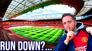 Man Utd Fan Explores The EMIRATES STADIUM 😬 ARSENAL Stadium Tour 🏟️ [upl. by Ellehcer921]