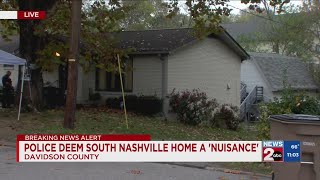 Metro police searching padlocking South Nashville home [upl. by Diver]