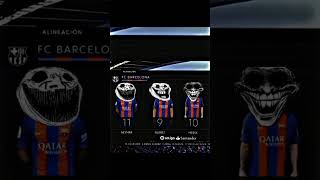 Trio MSN 💀 barcelona fy viralshort prime [upl. by Lanni]