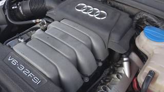 Audi A6 C6 4FH V6 32FSI 188kW original timing chains sound [upl. by Anom118]