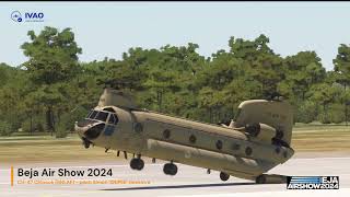 IVAO Special Operations Beja Air Show 2024  crowd view [upl. by Suoicserp854]