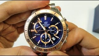 Casio Edifice watch EFR552SG2AV Unboxing [upl. by Ladin162]